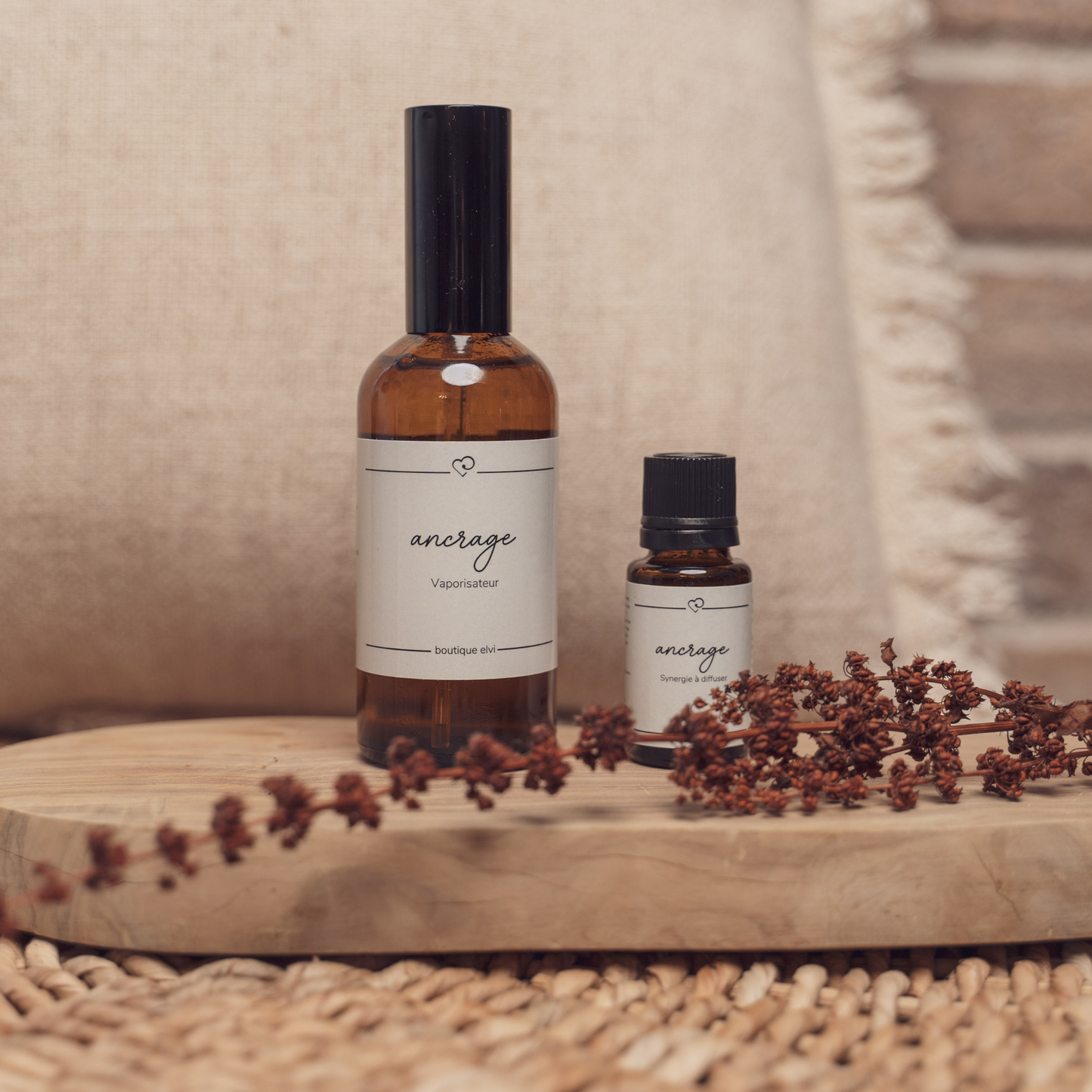 Synergie d'huiles essentielles - ancrage