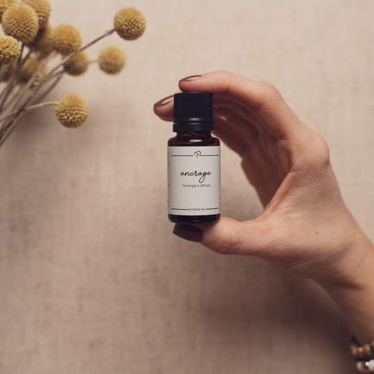 Synergie d'huiles essentielles - ancrage