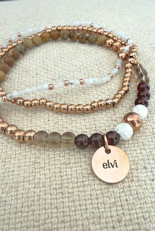 Trio de bracelets Rose-des-vents